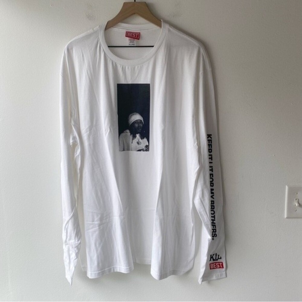 best breezy excursion white long sleeve keep it lit graphic t-shirt